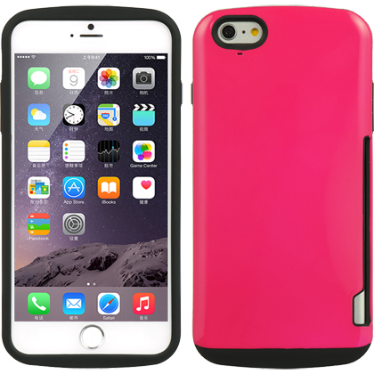 DreamWireless FTCIP6-SCS-HP Apple iPhone 6 Fusion Candy Case With Card Inserted - Hot Pink DreamWireless FTCIP6-SCS-HP Apple iPhone 6 Fusion Candy Case With Card Inserted - Hot Pink