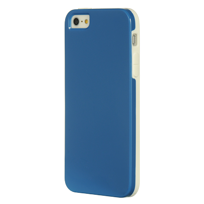 DreamWireless FTCIP5WTBL-AU Apple iPhone 5-5S Fusion Candy Case White Trim With Blue Aqua DreamWireless FTCIP5WTBL-AU Apple iPhone 5-5S Fusion Candy Case White Trim With Blue Aqua