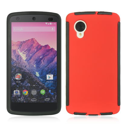 DreamWireless FPLGGO5BK-RD LG Google Nexus 5 Full Protection Case Black Trim With Red DreamWireless FPLGGO5BK-RD LG Google Nexus 5 Full Protection Case Black Trim With Red