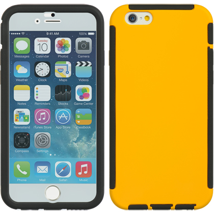 DreamWireless FPIP6BKYL Apple iPhone 6 4.7 in. Full Protection Case Black Trim With Yellow DreamWireless FPIP6BKYL Apple iPhone 6 4.7 in. Full Protection Case Black Trim With Yellow