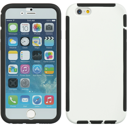 DreamWireless FPIP6BKWT Apple iPhone 6 4.7 in. Full Protection Case Black Trim With White DreamWireless FPIP6BKWT Apple iPhone 6 4.7 in. Full Protection Case Black Trim With White
