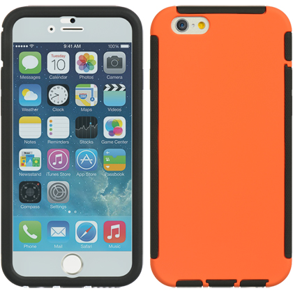 DreamWireless FPIP6BKOR Apple iPhone 6 4.7 in. Full Protection Case Black Trim With Orange DreamWireless FPIP6BKOR Apple iPhone 6 4.7 in. Full Protection Case Black Trim With Orange