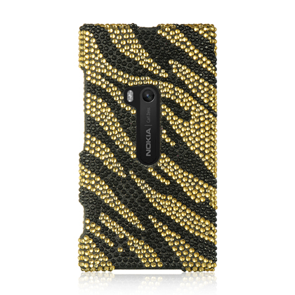 DreamWireless FDNK920GOZ Nokia Lumia 920 Full Diamond Case Golden Zebra DreamWireless FDNK920GOZ Nokia Lumia 920 Full Diamond Case Golden Zebra