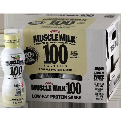 UPC 876063005746 product image for Cytosport 400623 14 oz. Muscle Milk 100 Calories Rtd Vanilla 12 Count | upcitemdb.com