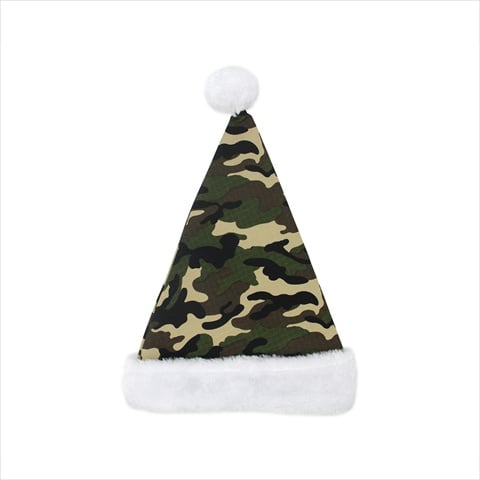 17 In. Camouflage Santa Hat With Plush Cuff