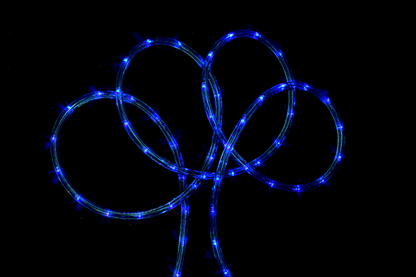 18 Ft. Blue Indoor - Outdoor Christmas Rope Lights