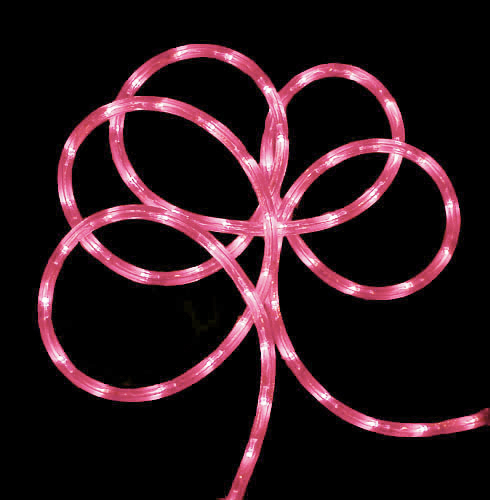 18 Ft. Pink Led Indoor - Outdoor Christmas Rope Lights