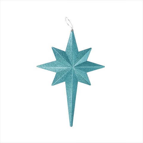 20 In. Turquoise Blue Glittered Bethlehem Star Shatterproof Christmas Ornament