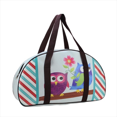 20.25 In. Decorative Owl Friends Travel Bag & Purse