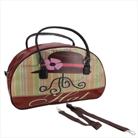 20.25 In. Decorative Vintage-style Hat Theme Travel Bag & Purse