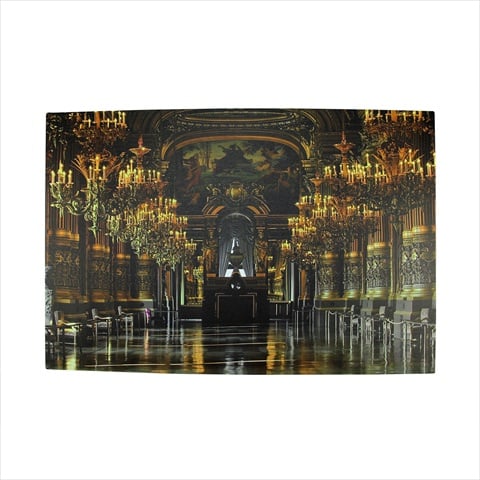 23.75 In. Battery Operated 6 Led Lighted Paris Opera House Scene Canvas Wall Hanging