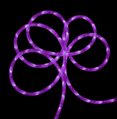 288 Ft. Commercial Grade Purple Led Indoor & Outdoor Christmas Rope Lights On A Spool