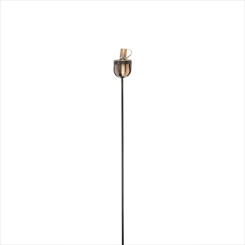 30 In. Brushed Copper Mini Garden Oil Lamp Outdoor Patio Torch