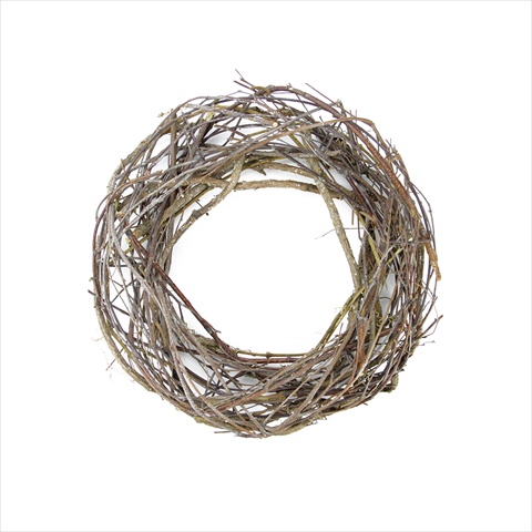 12 In. Brown Grapevine Twig Artificial Wreath