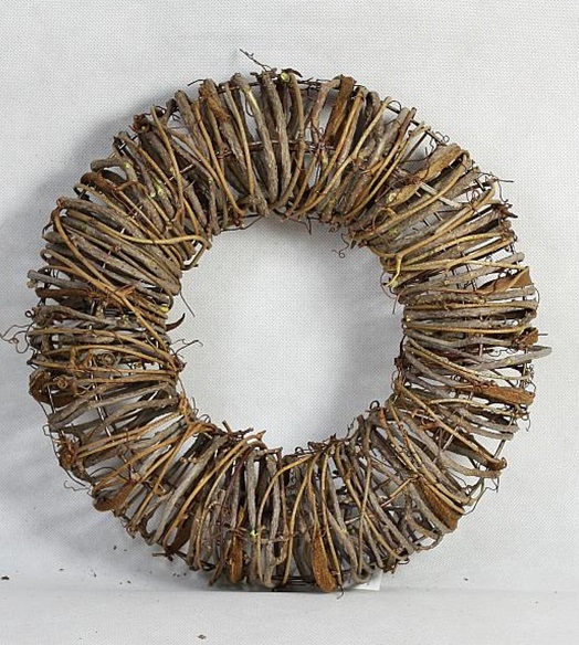 12 In. Brown Twig Artificial Wreath