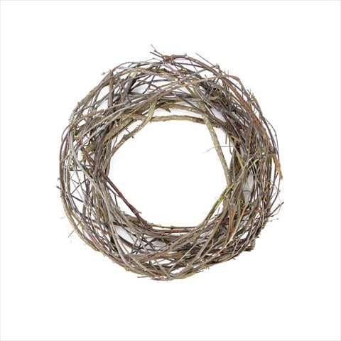 15 In. Brown Grapevine Twig Artificial Wreath