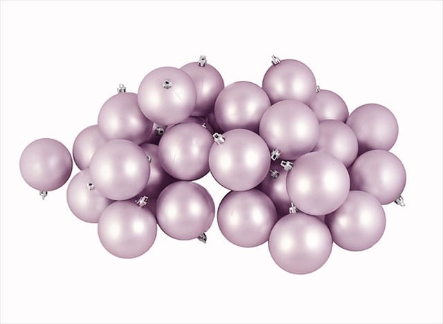 32 Count Matte Lavender Purple Shatterproof Christmas Ball Ornaments - 3.25 In.