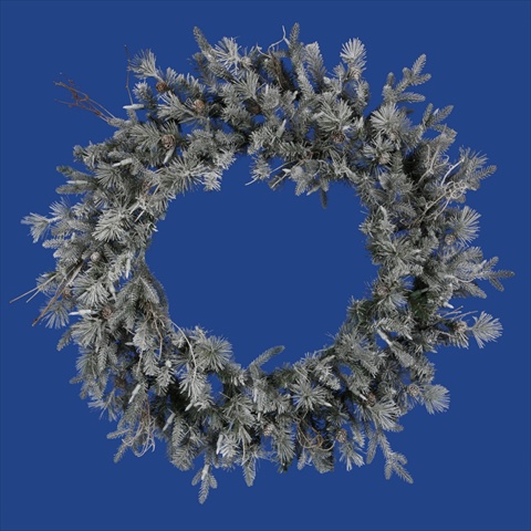 36 In. Frosted Wistler Fir Artificial Christmas Wreath - Unlit