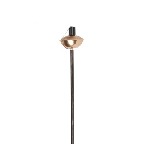 42 In. Shiny Sleek Copper Oil Lamp Outdoor Patio Torch