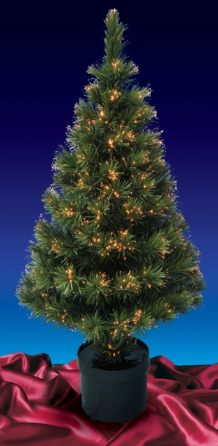 NorthLight 5 ft. Pre-Lit Color Changing Fiber Optic Artificial Christmas Tree - Multi Lights
