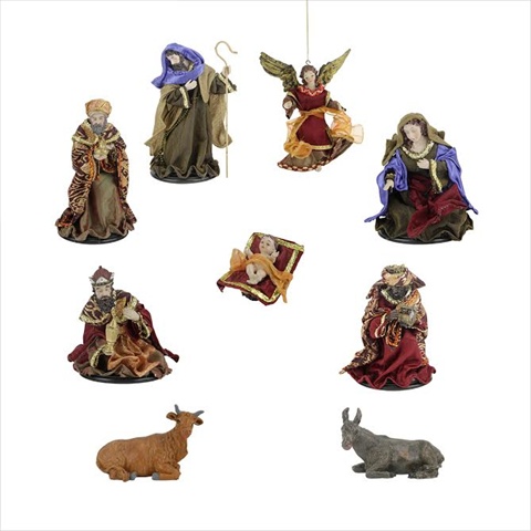 Inspirational Holy Family And Three Kings Religious Christmas Nativity Set, 9 Count