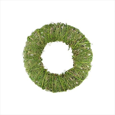 Artificial Vine And Green Moss Wreath, Large