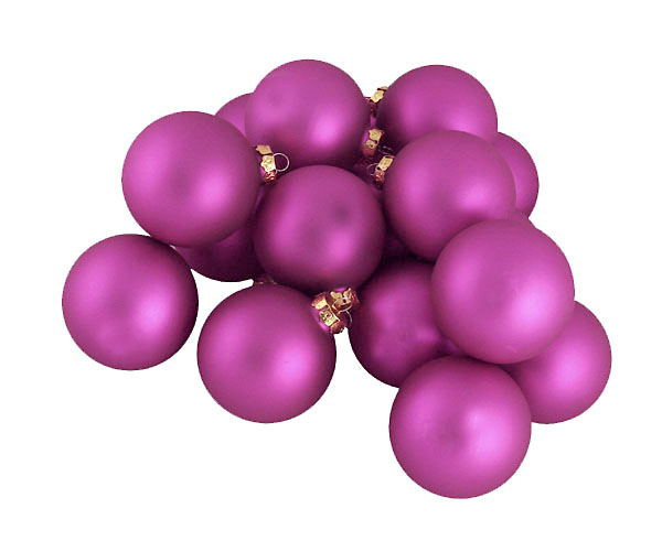 2.75 In. Club Matte Pink Lolipop Glass Ball Christmas Ornaments, Pack - 36