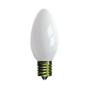 Opaque Ceramic White C9 Christmas Replacement Bulbs - 4 Pack