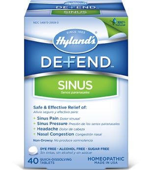 Hylands Homeopathic Defend Sinus - 40 Tablets