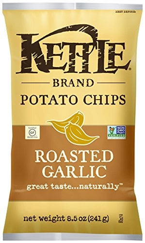 UPC 084114121905 product image for Kettle Brand 5 Ounce Krinkle Cut Potato Chips Roasted Garlic | upcitemdb.com