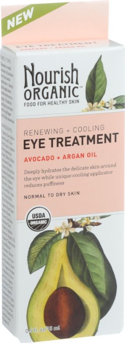Nourish Organic Renewing And Cooling Eye Treatment, Avocado - 0.5 Ounce