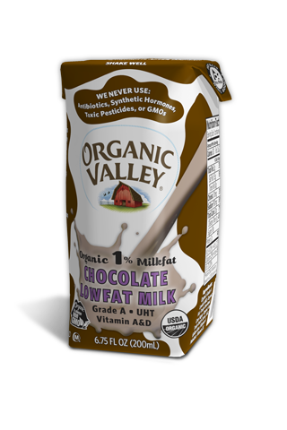 Organic Aseptic Lowfat 1 Percentage Milk, Chocolate - 6.75 Ounce