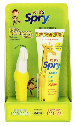 Baby Banana Training Toothbrush With Kids Tooth Gel