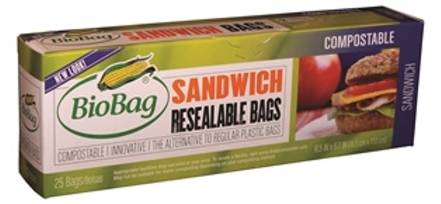 25 Ct. Resealable Sandwich Bags - Case Of 12