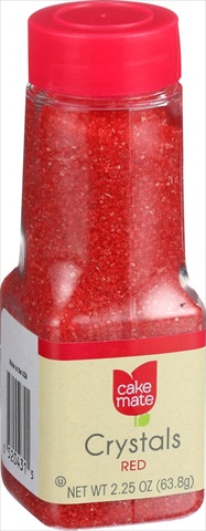 2.25 Ounce Crystals Decorating Decors - Red, Case Of 6