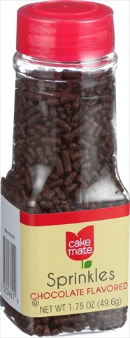 1.75 Ounce Sprinkles Decorating Decors - Chocolate, Case Of 6