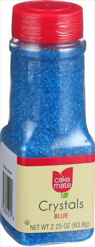 2.25 Ounce Crystals Decorating Decors - Blue, Case Of 6
