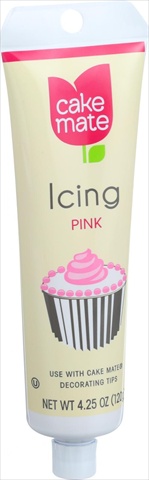 4.25 Ounce Decorating Icing - Pink, Case Of 6