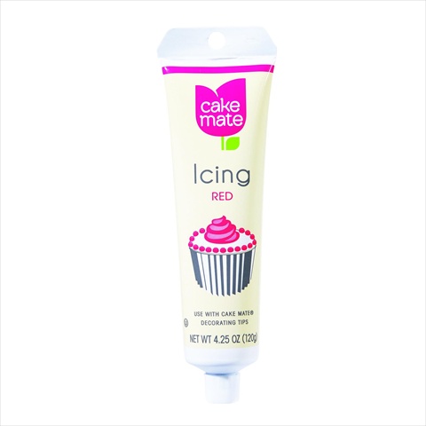 4.25 Ounce Decorating Icing - Red, Case Of 6