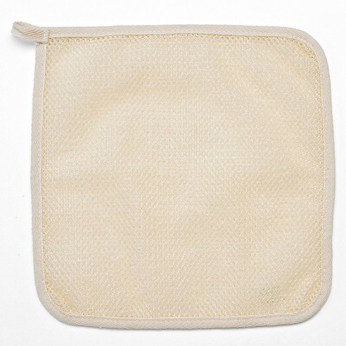 Super Loofah Exfoliating Wash Cloth, Beige & Khaki