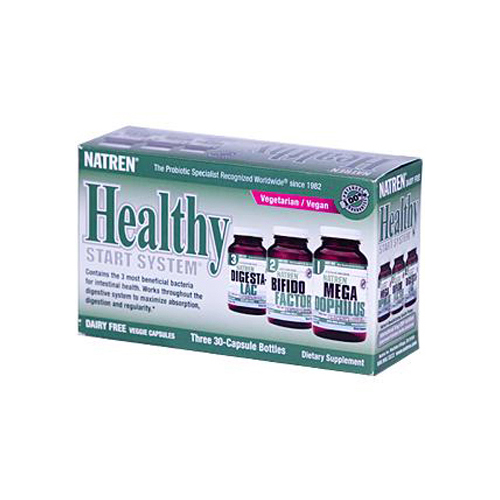 Healthy Start System Dairy Free - 3 Bottles, 30 Capsules