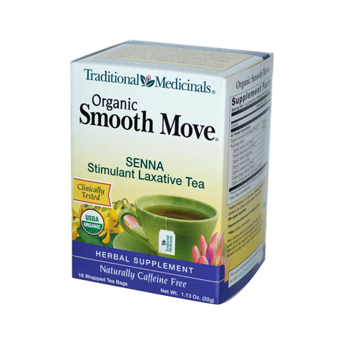 Organic Smooth Move Herbal Tea - 16 Tea Bags, Case Of 6
