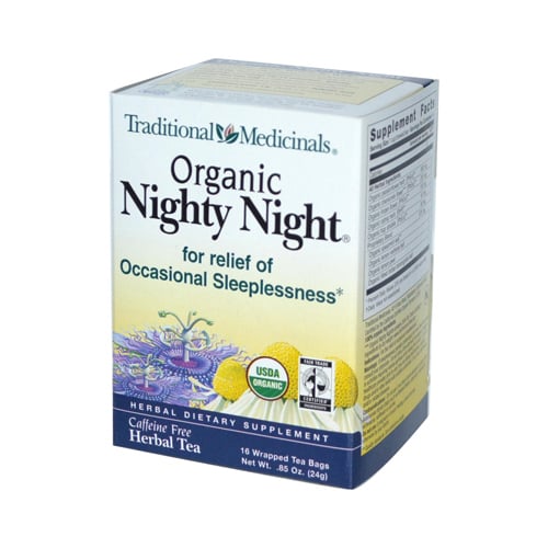 Organic Nighty Night Herbal Tea - 16 Tea Bags, Case Of 6
