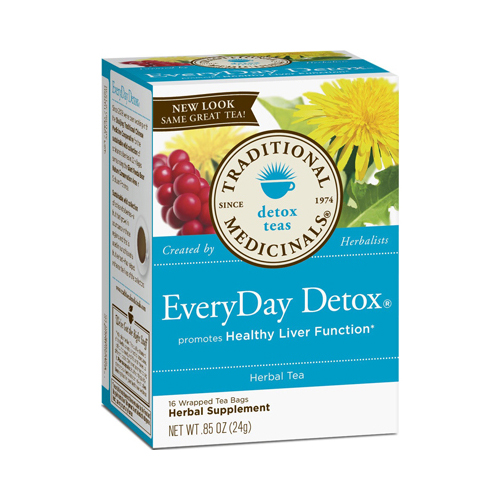 Everyday Detox Herbal Tea - Case Of 6, 16 Bags