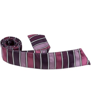 5360 Xl17 Ht - 42 In. Child Matching Hair Tie - 4 Shades Of Purple With Small White Stripes