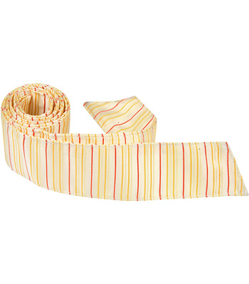 Y2 Ht - 42 In. Child Matching Hair Tie - Yellow With Stripes