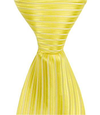 4193 Y4 - 11 In. Zipper Necktie - Yellow, 24 Month To 4t