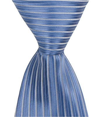 4219 B17 - 6 In. Newborn Zipper Necktie - Blue