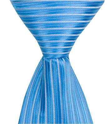 4145 B20 - 11 In. Zipper Necktie - Blue, 24 Month To 4t