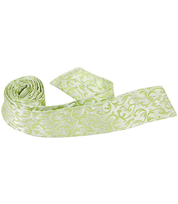 4065 G9 Ht - 42 In. Child Matching Hair Tie - Green With Vines